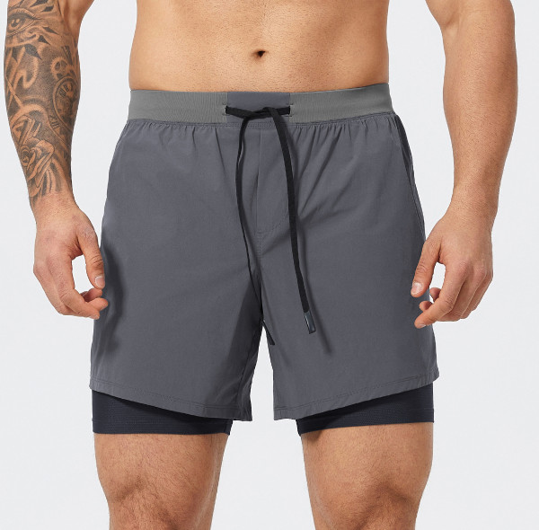 Custom men's shorts |Men's fitness shorts nylon running training elastic quick-drying