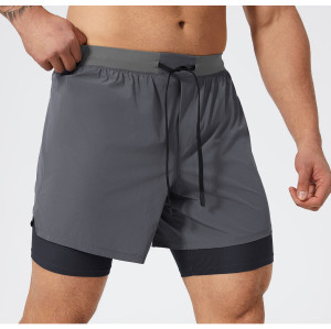Custom men's shorts |Men's fitness shorts nylon running training elastic quick-drying