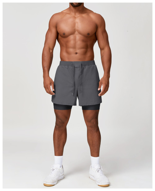 Custom men's shorts |Men's running quick-drying shorts with zipper, stylish casual outdoor