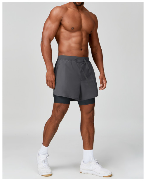 Custom men's shorts |Men's running quick-drying shorts with zipper, stylish casual outdoor
