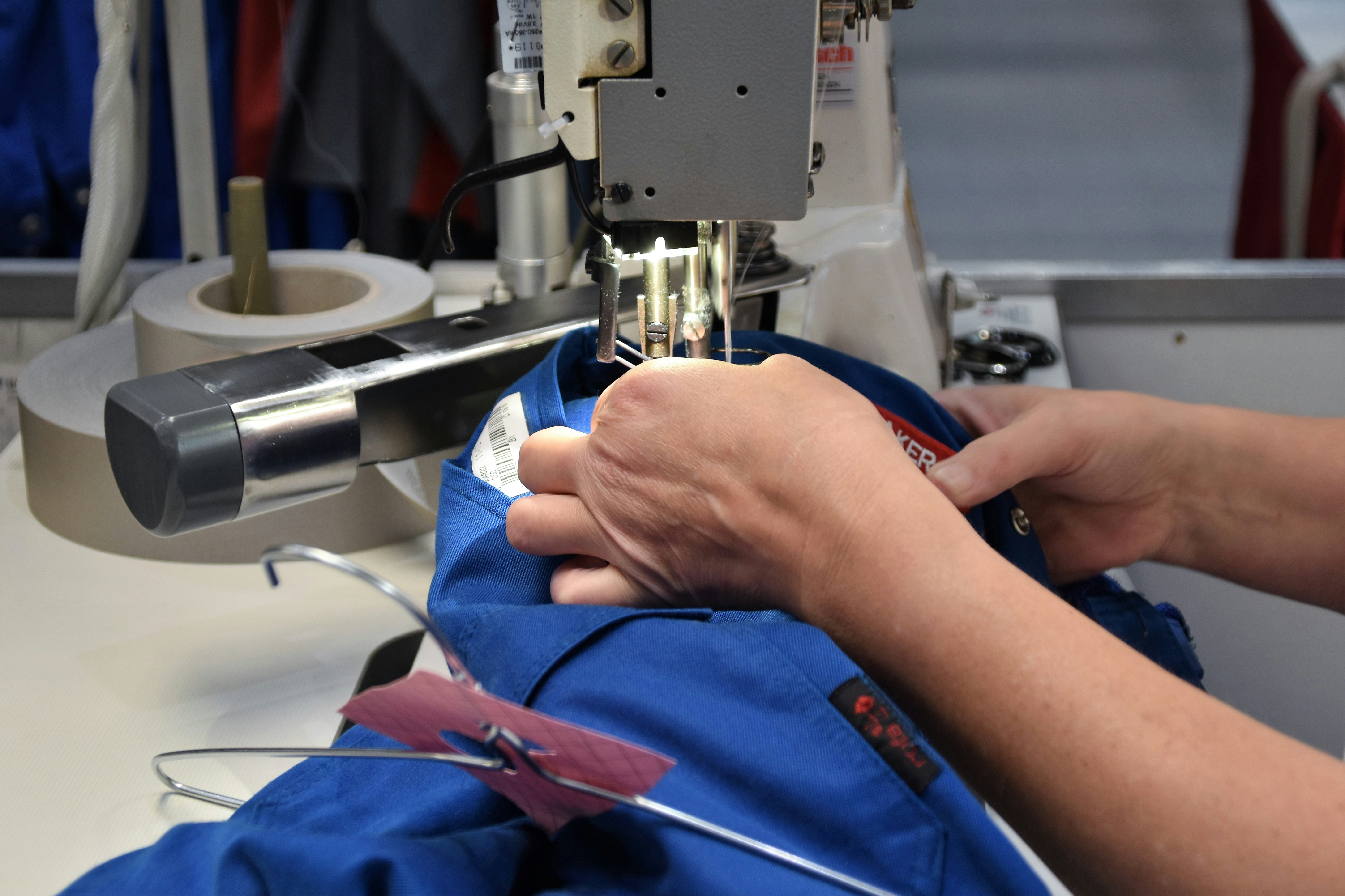 Experienced sportswear manufacturer working on technical apparel