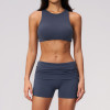 Custom Yoga Sets|Wholesale Form-fitting, quick-dry yoga set with a stylish open-back design