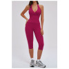Custom Yoga Sets|Wholesale Women's Loose Casual and Stylish Brushed Yoga Set–Suitable for Outdoor