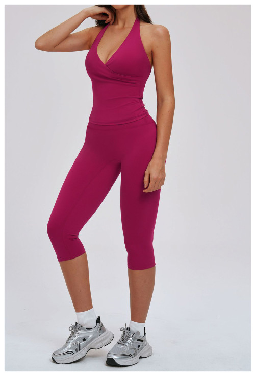 Custom Yoga Sets|Wholesale Women's Loose Casual and Stylish Brushed Yoga Set–Suitable for Outdoor