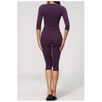 Custom Yoga Sets|Wholesale Women's High-Waisted Slim-Fit Activewear Set for Pilates Training Yoga