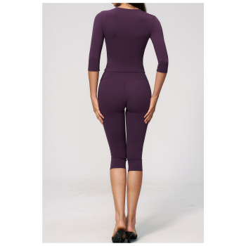 Custom Yoga Sets|Wholesale Women's High-Waisted Slim-Fit Activewear Set for Pilates Training Yoga