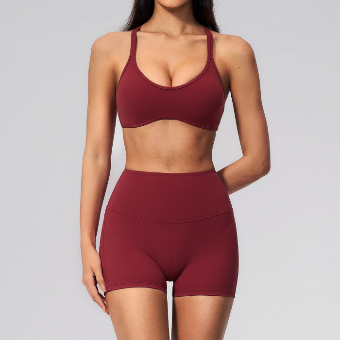 Custom Yoga Sets|Wholesale Women's High-Waisted Tummy-Control Workout Set – Sculpting Quick-Drying