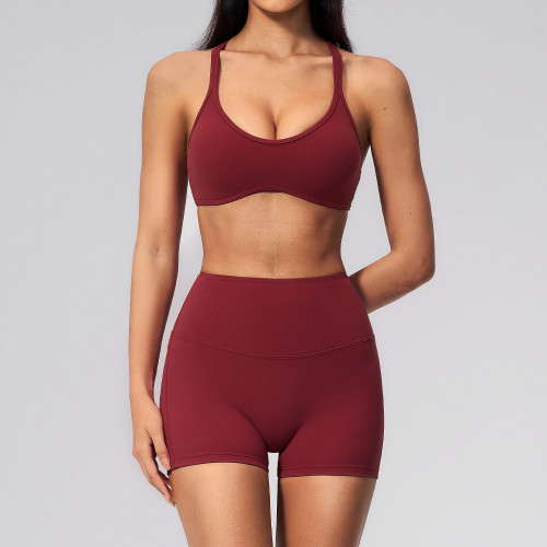 Custom Yoga Sets|Wholesale Women's High-Waisted Tummy-Control Workout Set – Sculpting Quick-Drying