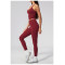 Custom Yoga Sets|Wholesale High-waisted butt-lifting sports set with a halter V-neck top fitness