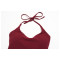 Custom Yoga Sets|Wholesale High-waisted butt-lifting sports set with a halter V-neck top fitness