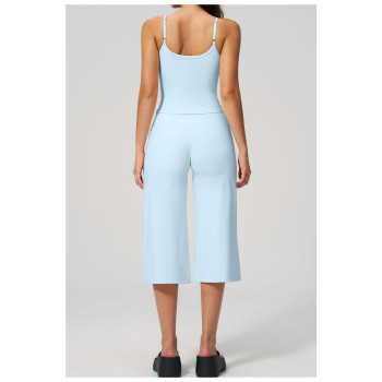 Custom Yoga Sets|Wholesale New high-waisted quick-drying casual mid-length yoga tank and shorts set