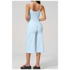 Custom Yoga Sets|Wholesale New high-waisted quick-drying casual mid-length yoga tank and shorts set
