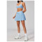 Custom Yoga Sets|Wholesale Breathable Outdoor Sports Tennis Skirt & High-Waisted Fitness Yoga Set