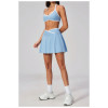 Custom Yoga Sets|Wholesale Breathable Outdoor Sports Tennis Skirt & High-Waisted Fitness Yoga Set