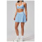 Custom Yoga Sets|Wholesale Breathable Outdoor Sports Tennis Skirt & High-Waisted Fitness Yoga Set