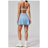 Custom Yoga Sets|Wholesale Breathable Outdoor Sports Tennis Skirt & High-Waisted Fitness Yoga Set