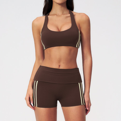 Custom Yoga Sets|Wholesale New summer yoga suit for women hip lifting, tight fit, versatile fitness