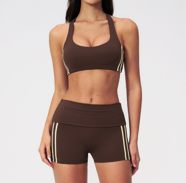 Custom Yoga Sets|Wholesale New summer yoga suit for women hip lifting, tight fit, versatile fitness
