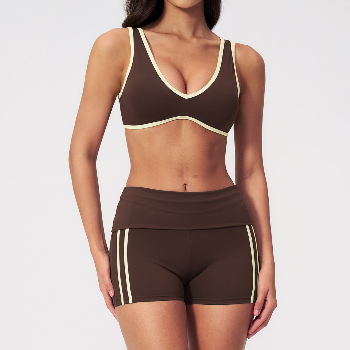 Custom Yoga Sets|Wholesale Yoga Set Shock-Absorbing High-Waisted Form-Fitting and Butt-Lifting