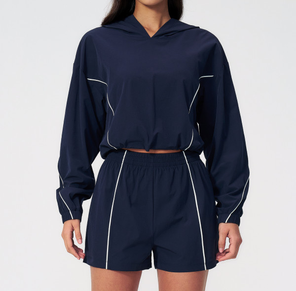 Custom Yoga Sets|Wholesale Women's Color-Block Outdoor Casual Sports Sun-Protection Clothing Set