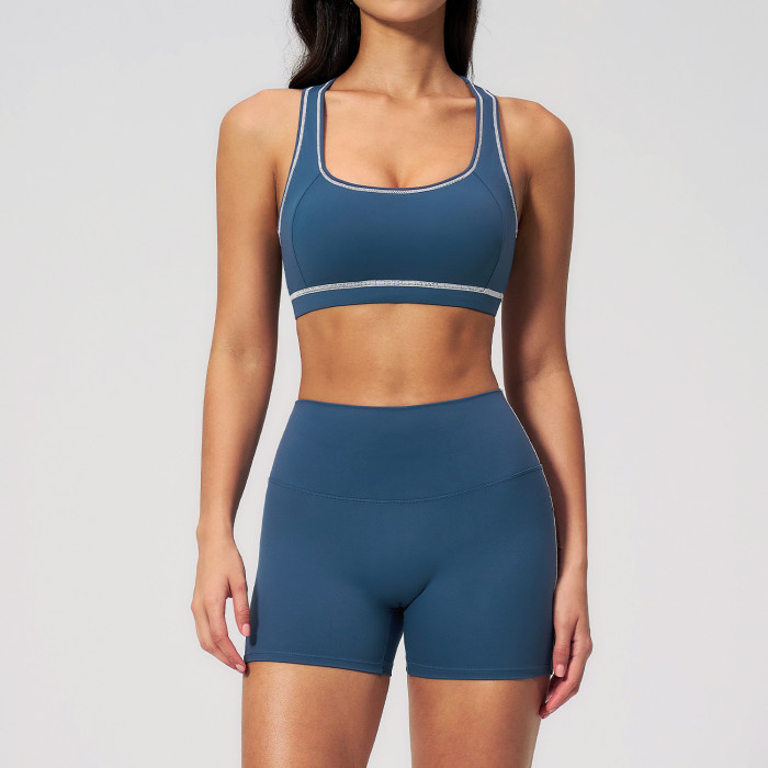 Custom Yoga Sets|Wholesale Women's New Yoga Set: Tight-Fitting, Quick-Drying Fitness Shorts