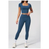 Custom Yoga Sets|Wholesale Yoga Set Slim-Fit Midriff-Baring High-Stretch Butt-Lifting Quick-Dry