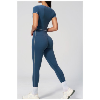 Custom Yoga Sets|Wholesale Yoga Set Slim-Fit Midriff-Baring High-Stretch Butt-Lifting Quick-Dry