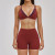 Custom Yoga Sets|Wholesale Wire-free sports set with thin, 