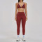 Custom Yoga Sets|Wholesale Faux-layered spaghetti strap activewear set – casual running style