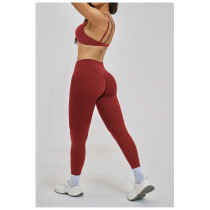 Custom Yoga Sets|Wholesale Faux-layered spaghetti strap activewear set – casual running style