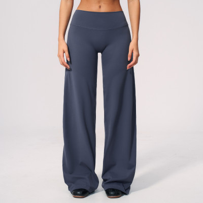 Custom yoga leggings|Wholesale Slimming loose-fitting wide-leg casual trousers suitable for outdoor