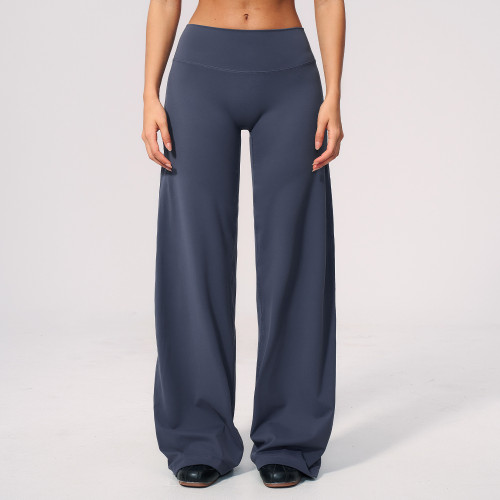 Custom yoga leggings|Wholesale Slimming loose-fitting wide-leg casual trousers suitable for outdoor
