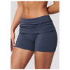 Custom Sports Shorts|High-Waisted Fold-Over Yoga Shorts – Butt-Lifting Draping Fit Quick-Drying