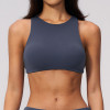 Custom Yoga bra|Wholesale High-support shock-absorbing sports bra with push-up effect open back
