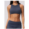Custom Yoga bra|Wholesale High-support shock-absorbing sports bra with push-up effect open back