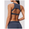 Custom Yoga bra|Wholesale High-support shock-absorbing sports bra with push-up effect open back