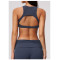 Custom Yoga bra|Wholesale High-support shock-absorbing sports bra with push-up effect open back