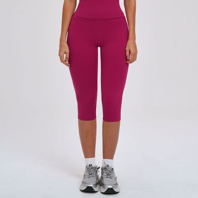Custom yoga leggings|Wholesale High-waisted form-fitting slimming yoga capris suitable for running
