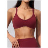 Custom Yoga bra|Wholesale V-Neck Crisscross-Back Sports Bra–Suitable for Pilates Yoga or Outerwear