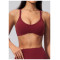 Custom Yoga bra|Wholesale V-Neck Crisscross-Back Sports Bra–Suitable for Pilates Yoga or Outerwear