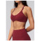Custom Yoga bra|Wholesale V-Neck Crisscross-Back Sports Bra–Suitable for Pilates Yoga or Outerwear