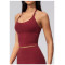 Custom Yoga Vest|Wholesale Halter-neck V-neck yoga tank top with strappy back–slim-fit for fitness