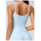 Custom Yoga Vest|Wholesale Yoga Tank Top–Spaghetti Straps Open-Back Design Form-Fitting Quick-Drying