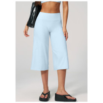 Custom yoga leggings|Wholesale Women's High-Waisted Quick-Dry Loose Athletic Shorts (Mid-Length)