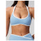 Custom Yoga bra|Wholesale Halter-neck seamless sports bra with a beautiful back design for fitness