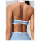 Custom Yoga bra|Wholesale Halter-neck seamless sports bra with a beautiful back design for fitness