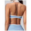 Custom Yoga bra|Wholesale Halter-neck seamless sports bra with a beautiful back design for fitness
