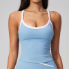 Custom Yoga Vest|Wholesale Shock-absorbing, push-up, form-fitting, and stylish-back sports bra