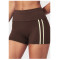 Custom Sports Shorts|High-waisted, tight-fitting athletic shorts with a fold-over waistband