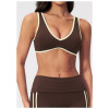 Custom Yoga bra|Wholesale Quick-dry yoga sports bra with a stylish back design and color-block